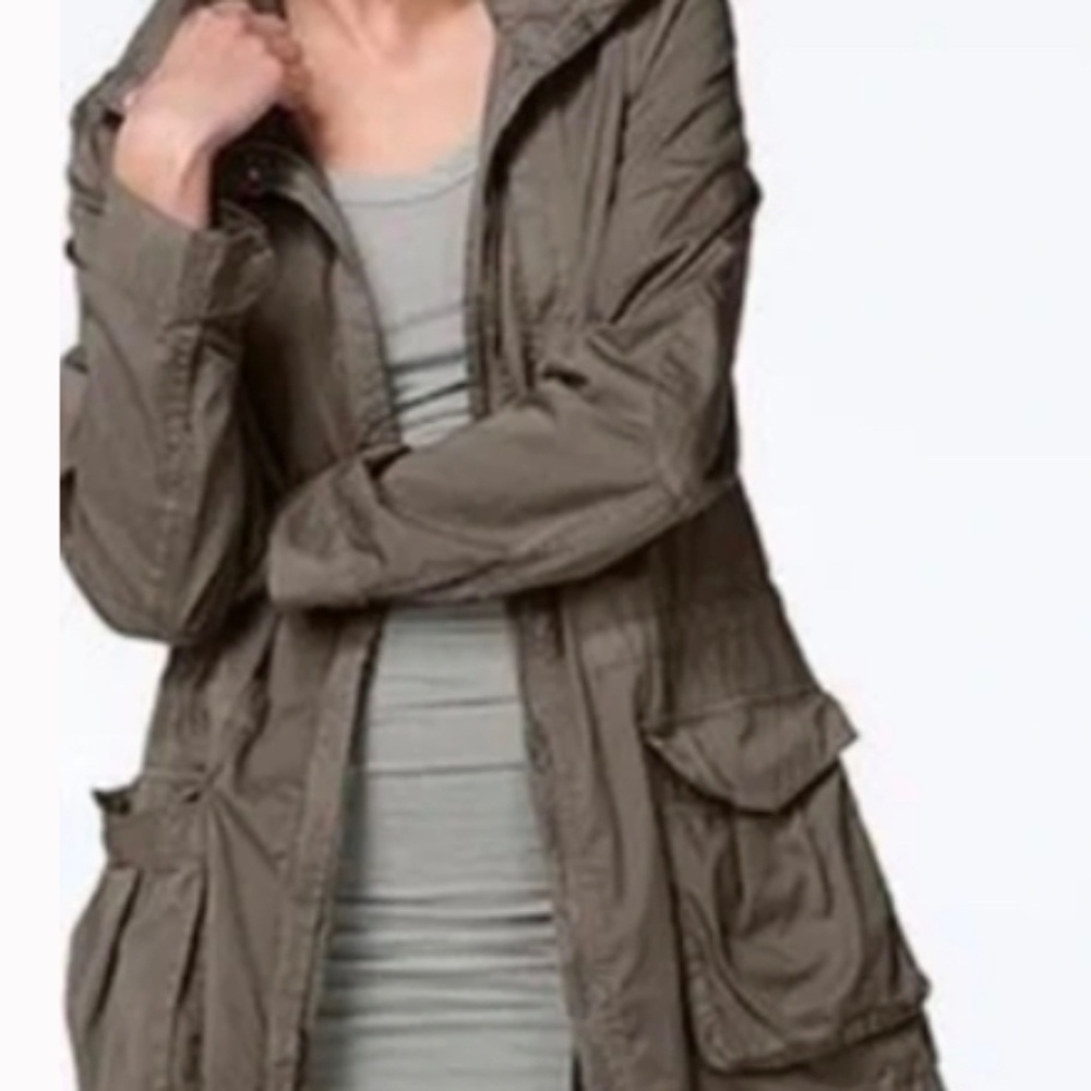 FLASH SALE James Perse utility jacket with removable hood sz 2